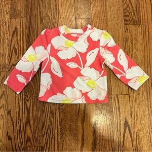 Simple Joys by Carter's Pink and White Floral Rash Guard